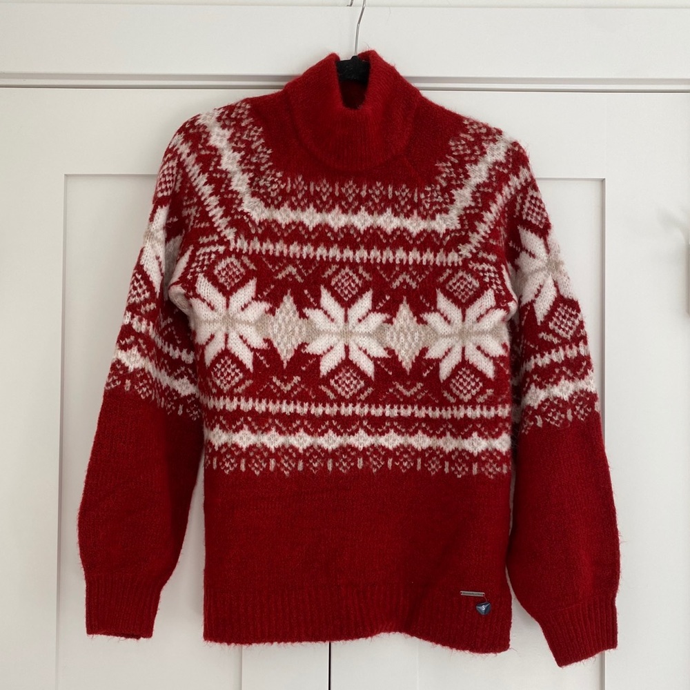 Abercrombie | Holiday sweater balloon sleeves